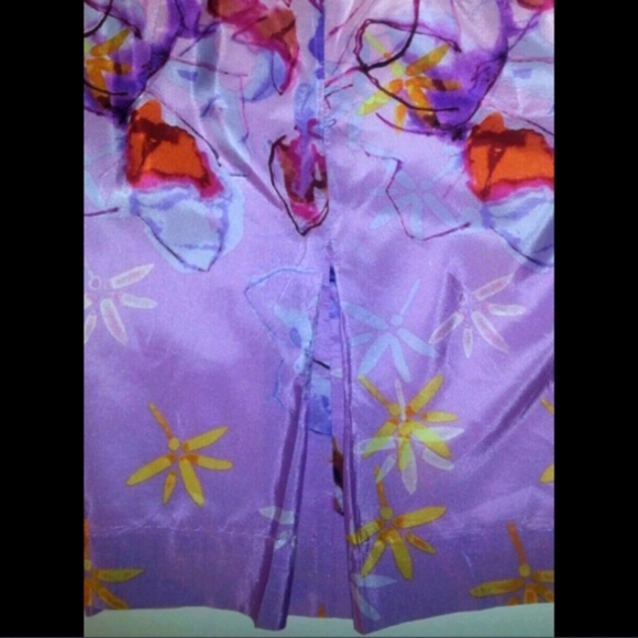 ALI RO Silk Floral Tube Mini Dress BARBIE Style Pink Travel Wardrobe S - Picture 7 of 8